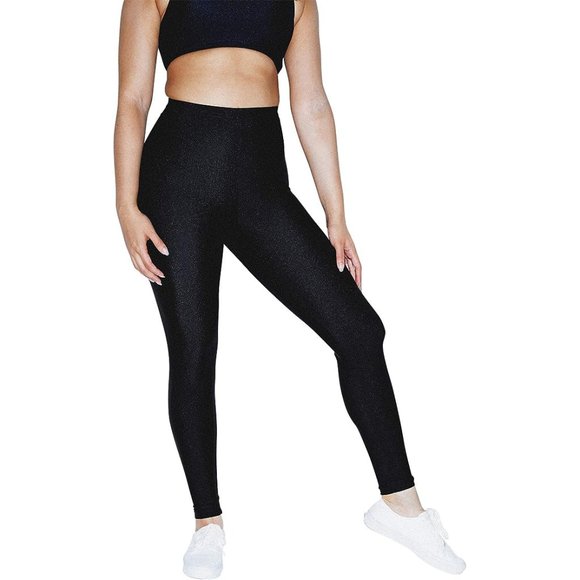 American Apparel Pants - American Apparel Black Shiny Tricot Leggings